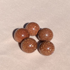 Sfera goldstone maro 20mm