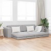 VidaXL Canapea extensibilă de podea Gri de nor 245 x 78 x 77 cm 4106724