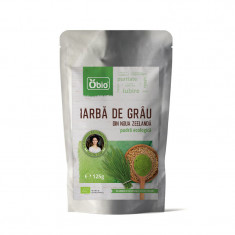 Iarba de grau pulbere eco NZ Obio 125g OBIO