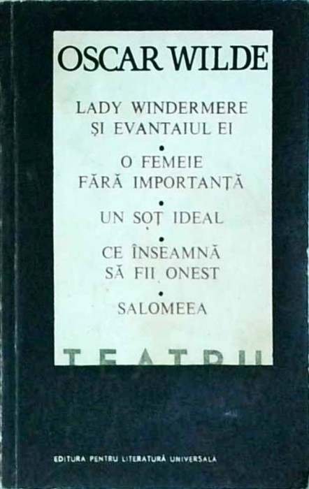 Oscar Wilde - Teatru