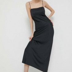 Abercrombie & Fitch rochie culoarea negru, maxi, mulata