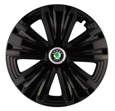 Set 4 capace roti Glory negru R15 pentru gama auto Skoda foto