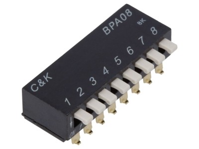Comutator DIP-SWITCH 8 secțiuni SMT foto