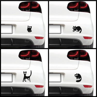 Sticker auto - Pisici speriate (pachet) foto