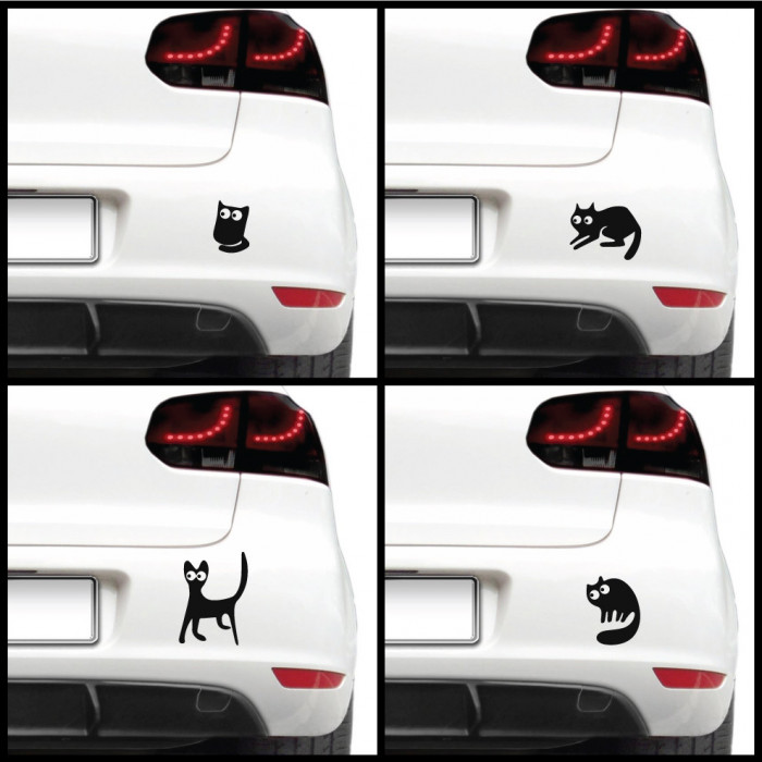 Sticker auto - Pisici speriate (pachet)