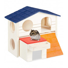 Casuta pentru hamster, Lemn, 165 x 17 x 15 cm