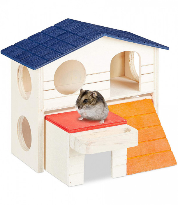 Casuta pentru hamster, Lemn, 165 x 17 x 15 cm