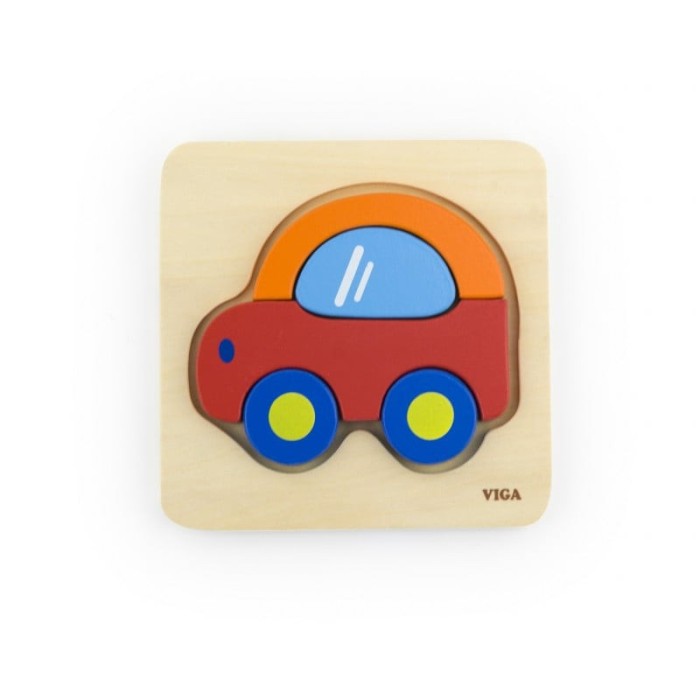 Puzzle din lemn - masina