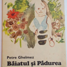 BAIATUL SI PADUREA de PETRE GHELMEZ , ILUSTRATII de CONSTANTINBACIU , 1986