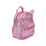 Rucsac cu urechi pentru copii, Roz metalizat, 16x7x16 cm, ATU-089857, Oem