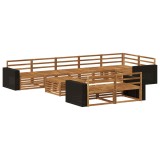 vidaXL Set de canapele de exterior 9 pcs 3383542