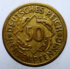 C.194 GERMANIA WEIMAR 50 RENTENPFENNIG 1924 A RARA foto