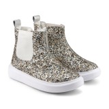 Ghete Fete Bibi Glam Glitter Graphite 38 EU, Gri, BIBI Shoes