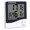 Termometru Higrometru Digital FOXMAG24&reg; Interior/Exterior, Ceas, Min/Max, Design Slim, Display LCD + Baterie AAA inclusa