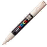 Marker UNI PC-1M Posca 0.7 mm,varf rotund,bej