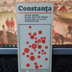 Constanța, Plan oraș, hartă și text în patru limbi, ONT România, 1970, 109