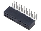 Conector şiruri pini mamă 20 pini 2mm aurit THT SAMTEC