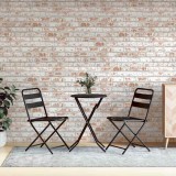 VidaXL Panouri de perete 3D, 10 buc., roșu și alb, 100x50 cm, EPS 4008545