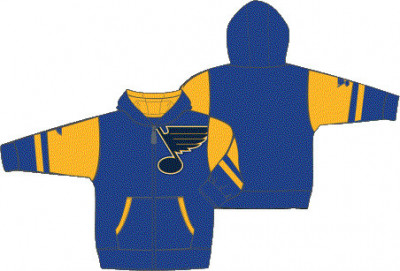 St. Louis Blues hanorac cu glugă pentru copii Faceoff Colorblocked Fleece Full-Zip - Dětsk&amp;eacute; S (6 - 9 let) foto