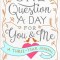 One Question a Day for You &amp; Me: Daily Reflections for Couples: A Three-Year Journal