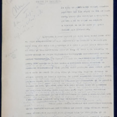 GEO BOGZA - OAMENI IN DAMBOVITA - ARTICOL PENTRU ZIAR , DACTILOGRAFIAT , CU CORECTURILE, MODIFICARILE SI ADAUGIRILE OLOGRAFE ALE AUTORULUI , 1936