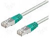 Cablu patch cord, Cat 6, lungime 1m, S/FTP, Goobay - 68456