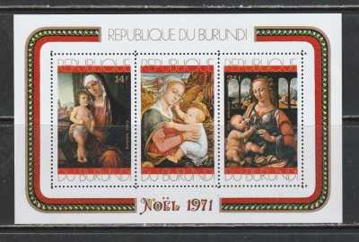 Burundi 1971 - Craciun S/S 1v MNH foto