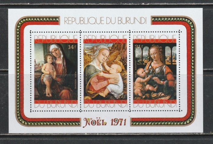 Burundi 1971 - Craciun S/S 1v MNH