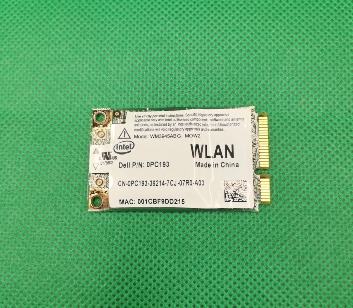 Dell XPS PP28L Placa WiFi Mini PCI 0PC193 SWAP