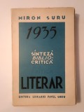 Miron Suru - 1935 literar: sinteză biblio-critică (1937)