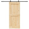 VidaXL Ușă glisantă cu set de feronerie 95x210 cm, lemn masiv de pin 3332722