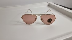 Ochelari Ray Ban Aviator RB3025 - Rama aurie Lentile Roz - Polarizati foto