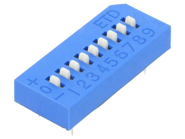 Comutator DIP-SWITCH 9 Secțiuni OFF-ON 24V 0.025A