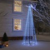Brad de Crăciun conic, 310 LED-uri, albastru, 100x300 cm