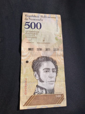 Bancnota 500 Bolivares foto