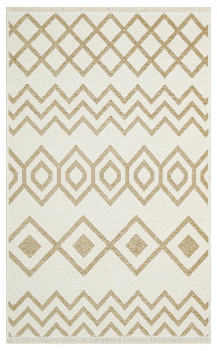 Covor de living / dormitor Maze Home MONDO Reversibil, Cream Beige 01