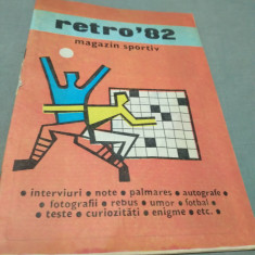 REVISTA REBUS RETRO'82 MAGAZIN SPORTIV MARTIE 1983 NOU NICI UN REBUS CPMPLETAT