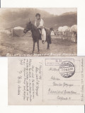 Maramures - Borsa - tigani - militara,razboi,foto WWI, Circulata, Printata