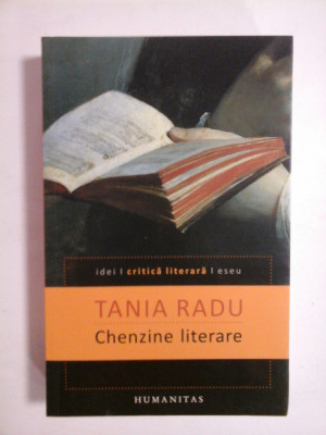 Chenzine literare - Tania RADU foto