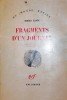 FRAGMENTS D UN JOURNAL