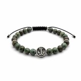 Bratara barbati din turcoaz natural cu pandativ ancora