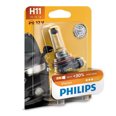 Bec auto H11 Philips Vision ,12V, 55W foto