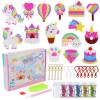 Set de broderie cu diamante pentru copii, diverse forme, accesorii incluse, multicolor, Oem