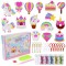 Set de broderie cu diamante pentru copii, diverse forme, accesorii incluse, multicolor