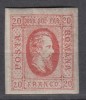 ROMANIA 1865 LP 17 A. I. CUZA EFIGIA IN OVAL GUMA ORIGINALA, Nestampilat