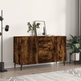 vidaXL Dulap, stejar fumuriu, 100x36x60 cm, lemn compozit