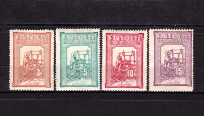 ✅RO 1906 LP 58 &amp;quot;Tesatoarea &amp;quot;, serie urme mici de sarniera / scan verso, MLH foto