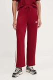 Puma pantaloni de trening Iconic T7 Straight Leg Track Pants culoarea bordo, modelator, 627996