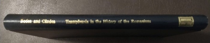 Cornelia Bodea; Virgil C&acirc;ndea (dedicație) - Transylvania in the History of the..
