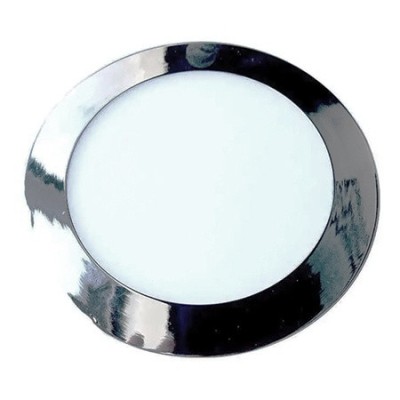 Panou led slim rotund 24w 4000k - crom foto